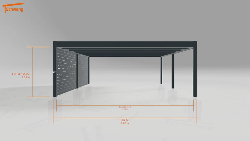 #DE Schweng Flachdachcarport C600+ (ID pbp5vq) #MTG