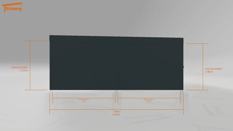 #DE Schweng Flachdachcarport C600+ (ID pbp5vq) #MTG