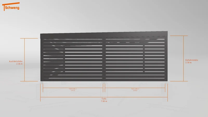#DE Schweng Flachdachcarport C600+ (ID zbw934) #MTG