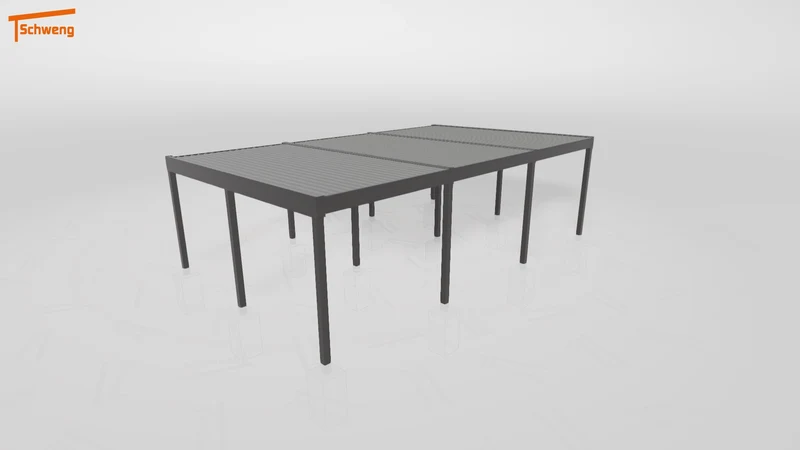 #DE Schweng Flachdachcarport C600 (ID 85pqb2)