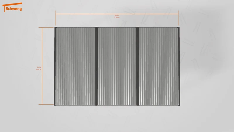 #DE Schweng Flachdachcarport C600 (ID 85pqb2)