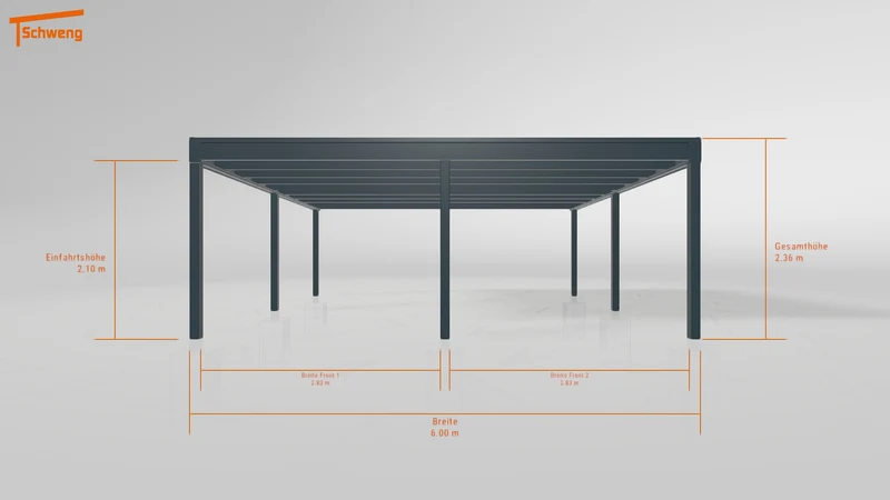 #DE Schweng Flachdachcarport C600+ (ID dvnk3q) #MTG