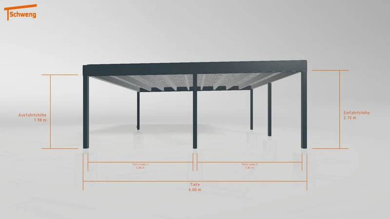 #DE Schweng Flachdachcarport C600+ (ID dvnk3q) #MTG