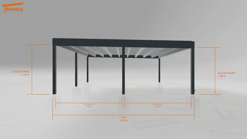 #DE Schweng Flachdachcarport C600+ (ID dvnk3q) #MTG