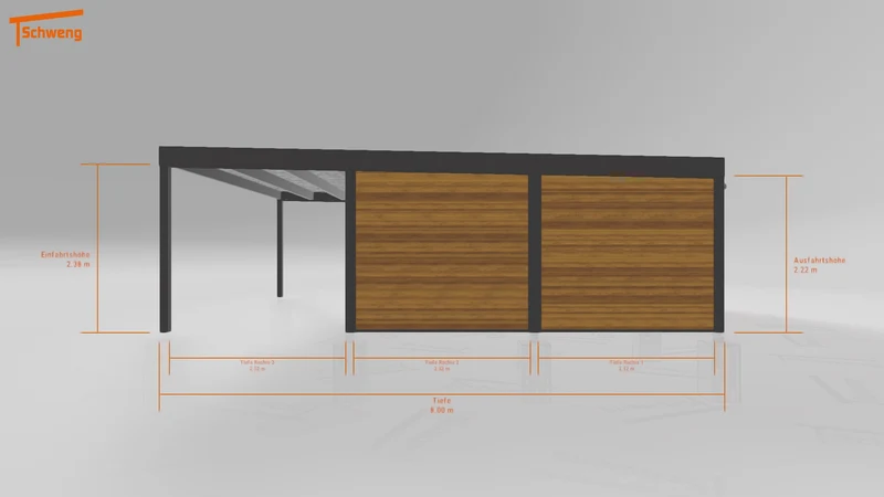 #DE Schweng Flachdachcarport C600+ (ID dvnm47) #MTG