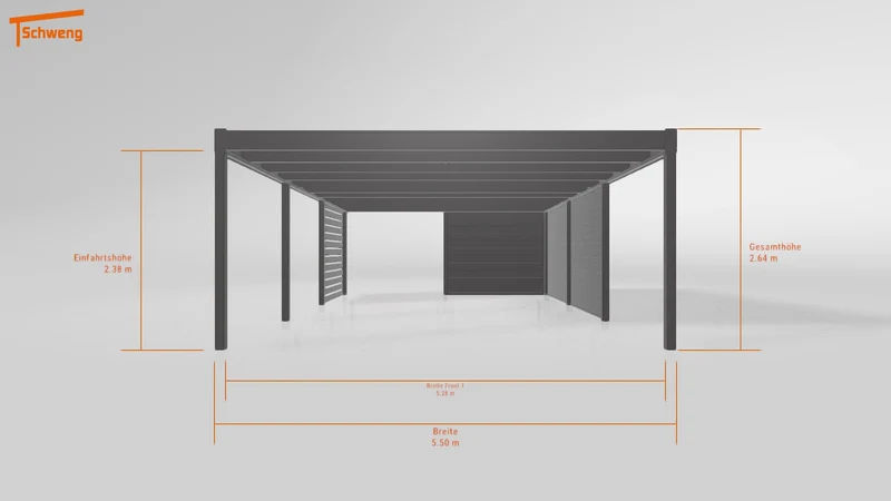 #DE Schweng Flachdachcarport C600+ (ID rjnxng) #MTG