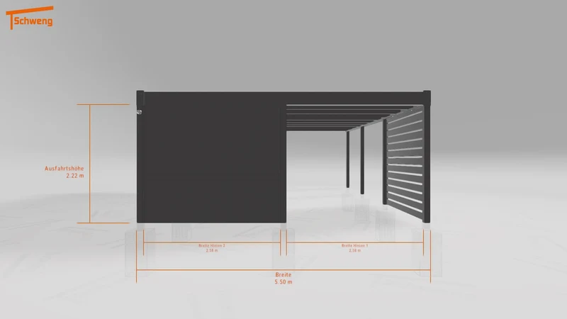 #DE Schweng Flachdachcarport C600+ (ID rjnxng) #MTG