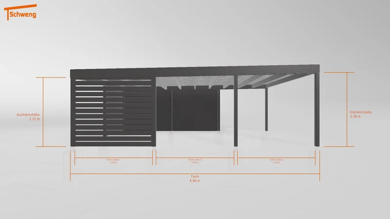 #DE Schweng Flachdachcarport C600+ (ID rjnxng) #MTG