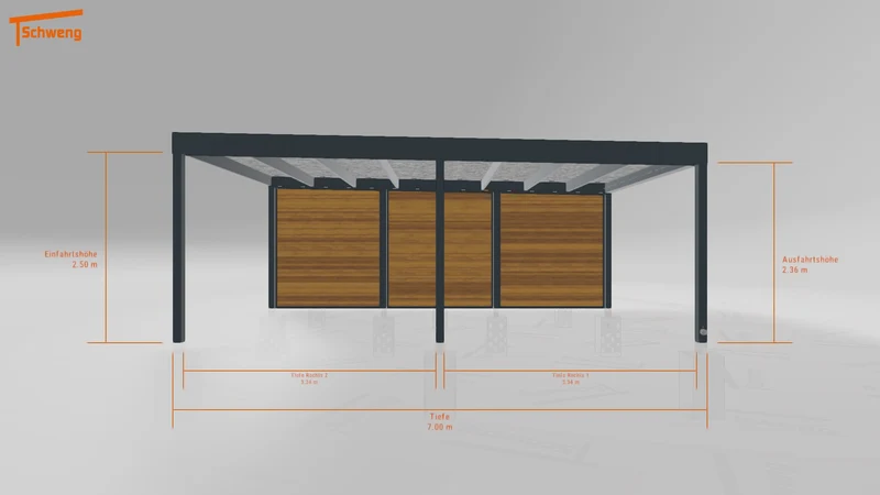 #DE Schweng Flachdachcarport C600 (ID n5m9mr) #MTG