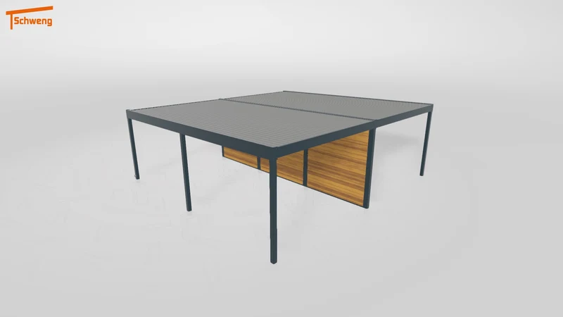 #DE Schweng Flachdachcarport C600 (ID zbw9wg)