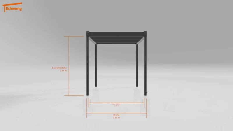 #DE Schweng Flachdachcarport C600+ (ID dvnqd8)