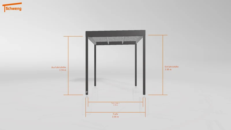 #DE Schweng Flachdachcarport C600+ (ID dvnqd8)