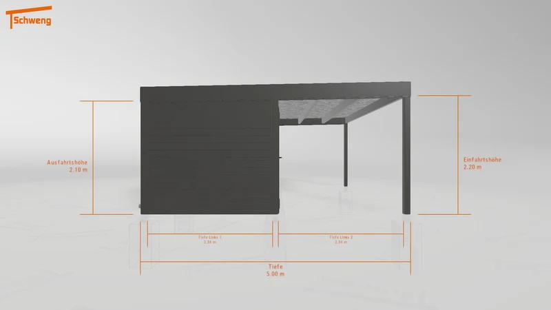 #DE Schweng Flachdachcarport C600+ (ID 33j7yw) #MTG