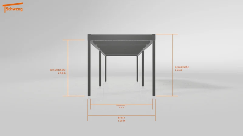 #DE Schweng Flachdachcarport C600 (ID qdvyxn) #MTG