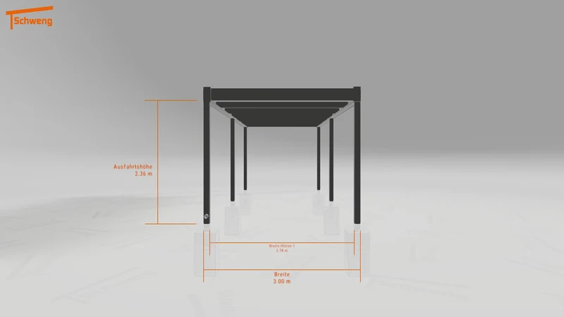 #DE Schweng Flachdachcarport C600 (ID qdvyxn) #MTG