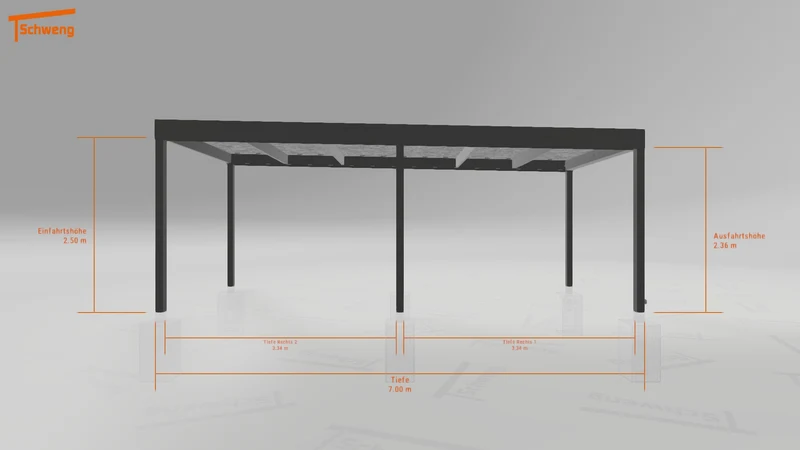 #DE Schweng Flachdachcarport C600 (ID qdvyxn) #MTG