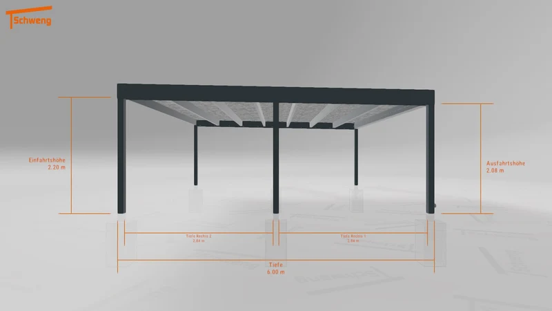 #DE Schweng Flachdachcarport C600+ (ID pbpvp8) #MTG