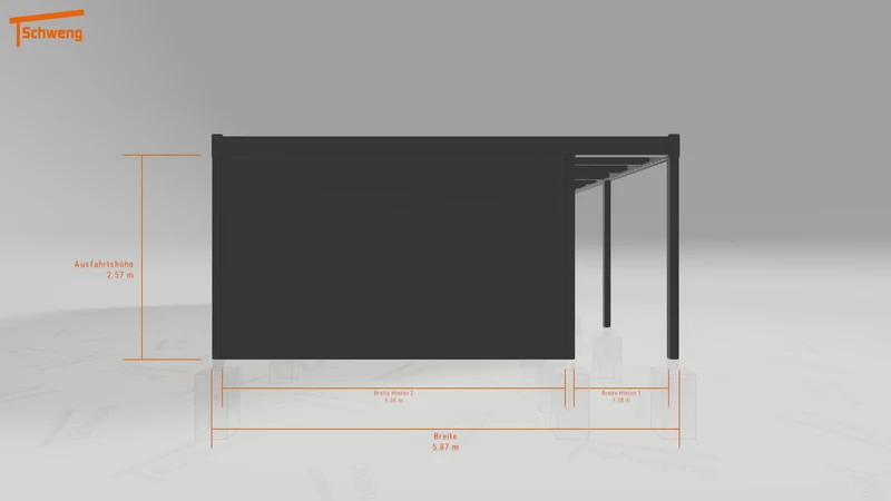 #DE Schweng Flachdachcarport C600 (ID 5mz79q) #MTG