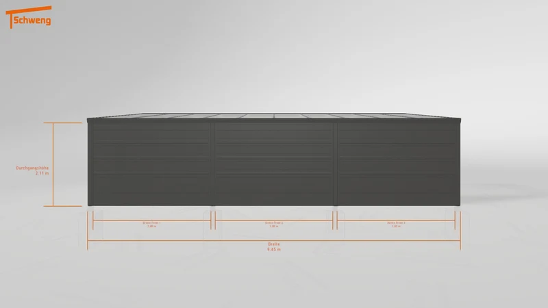 #DE Schweng Pultdachcarport S350 (ID bkpd33) #MTG
