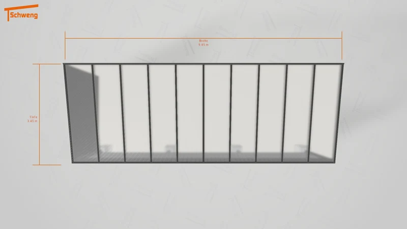 #DE Schweng Pultdachcarport S350 (ID bkpd33) #MTG
