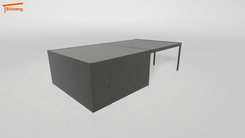 #DE Schweng Flachdachcarport C600+ (ID mj2vb8) #MTG