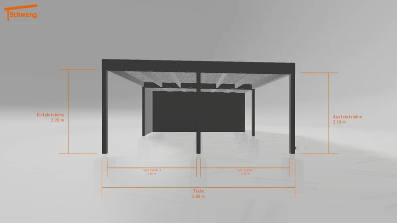 #DE Schweng Flachdachcarport C600+ (ID mj2vb8) #MTG