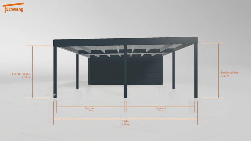#DE Schweng Flachdachcarport C600 (ID bkp945) #MTG