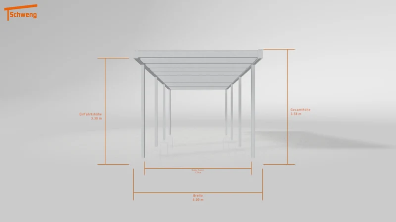 #DE Schweng Flachdachcarport C600+ (ID n5m7mb)