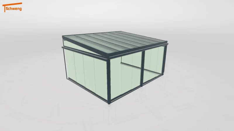 #DE Schweng Terrassenüberdachung S400 (ID rjnyxz)