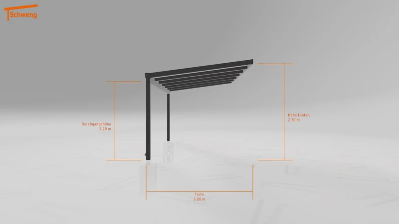 #DE Schweng Terrassenüberdachung S400 (ID k2jwyk)