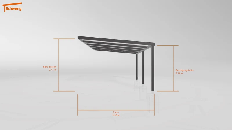 #DE Schweng Terrassenüberdachung S350 (ID jj8d3y)