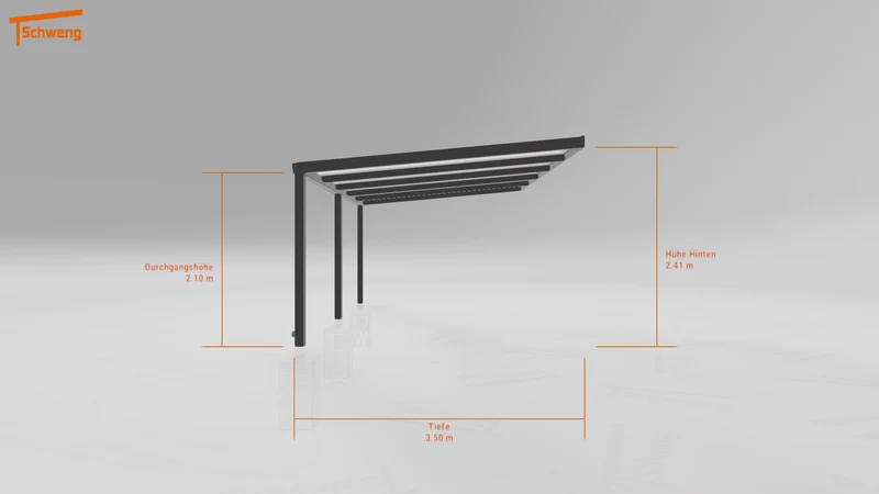 #DE Schweng Terrassenüberdachung S350 (ID jj8d3y)