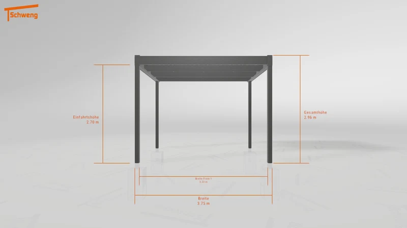 #DE Schweng Flachdachcarport C600 (ID 77bxg7) #MTG