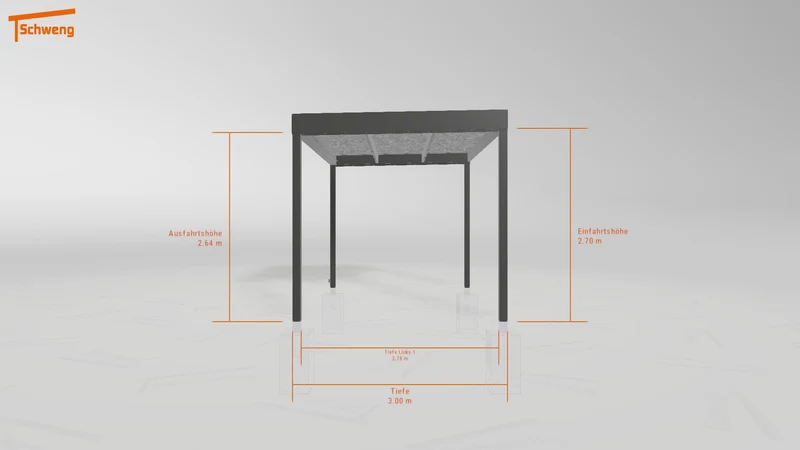 #DE Schweng Flachdachcarport C600 (ID 77bxg7) #MTG