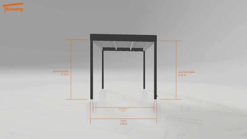 #DE Schweng Flachdachcarport C600 (ID 77bxg7) #MTG