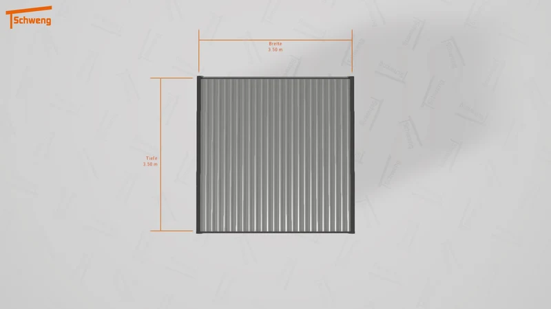 #DE Schweng Flachdachcarport C600 (ID 2q8vk7)