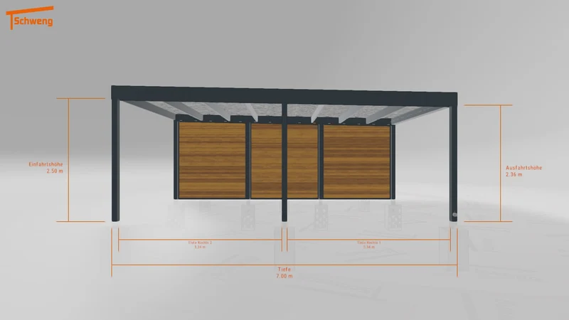 #DE Schweng Flachdachcarport C600 (ID ygjmjr) #MTG
