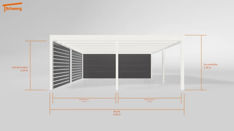 #DE Schweng Flachdachcarport C600+ (ID rjnyz2) #MTG