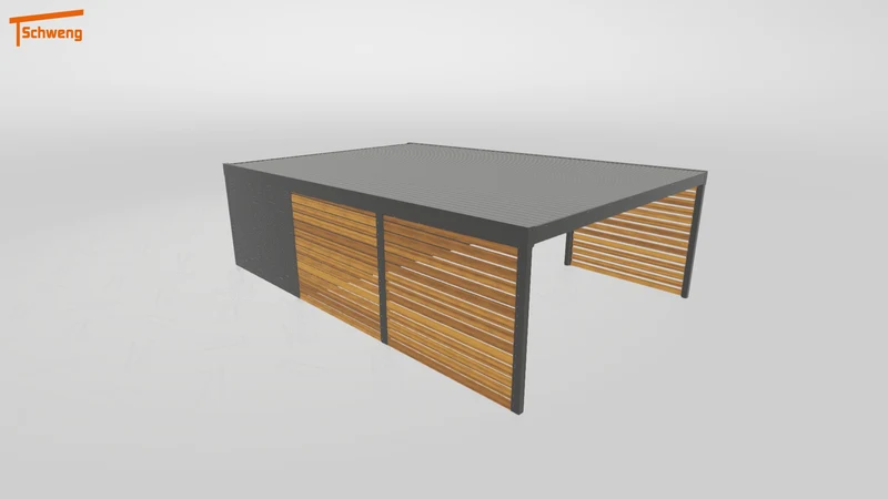 #DE Schweng Flachdachcarport C600 (ID 33jwqz) #MTG