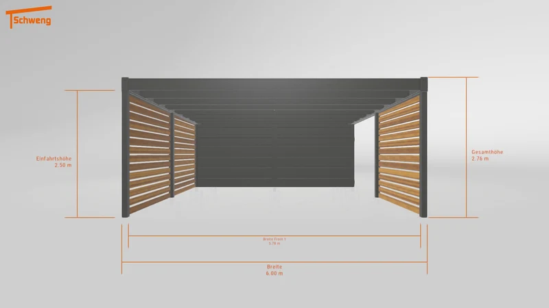 #DE Schweng Flachdachcarport C600 (ID 33jwqz) #MTG