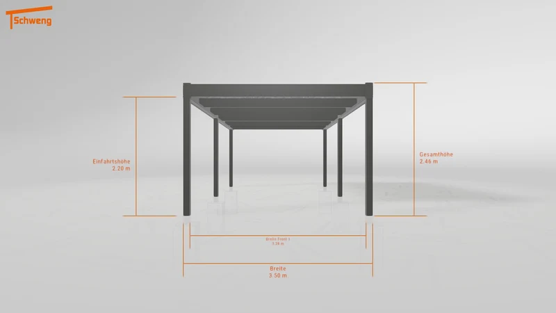 #DE Schweng Flachdachcarport C600 (ID 85pdwx)