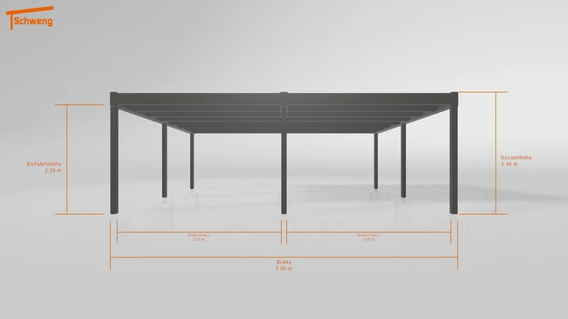 #DE Schweng Flachdachcarport C600 (ID x78xmw)
