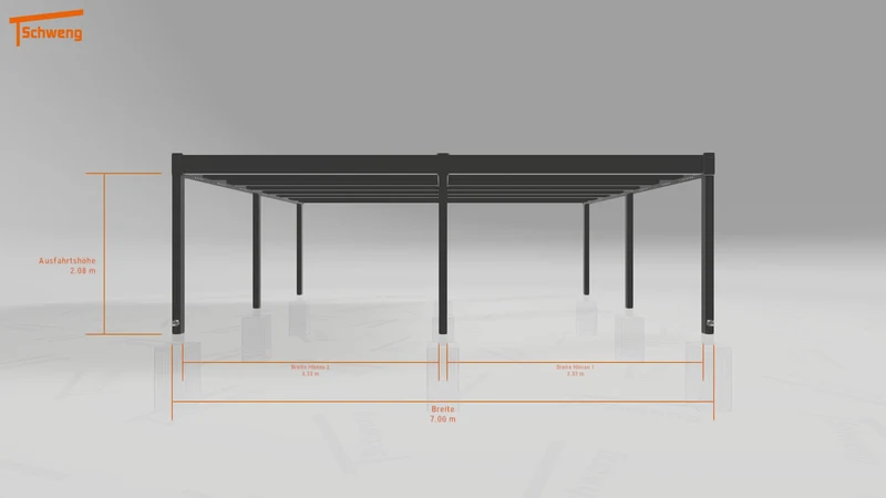 #DE Schweng Flachdachcarport C600 (ID x78xmw)