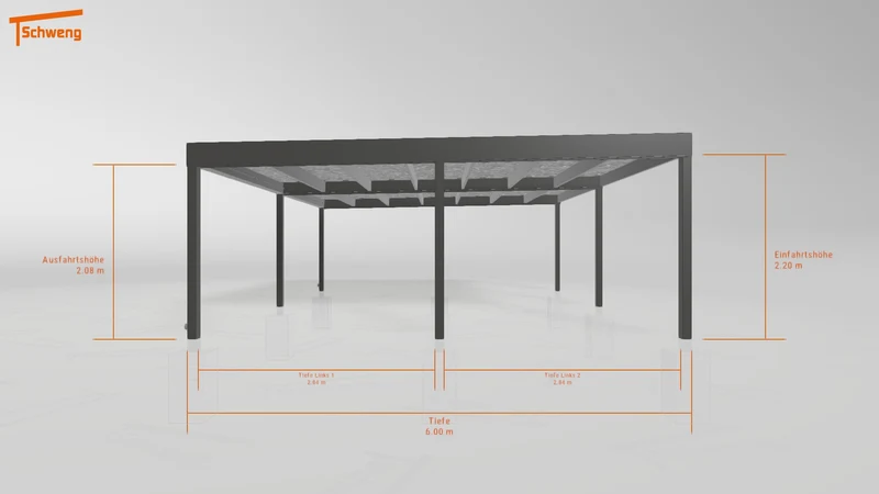 #DE Schweng Flachdachcarport C600 (ID x78xmw)