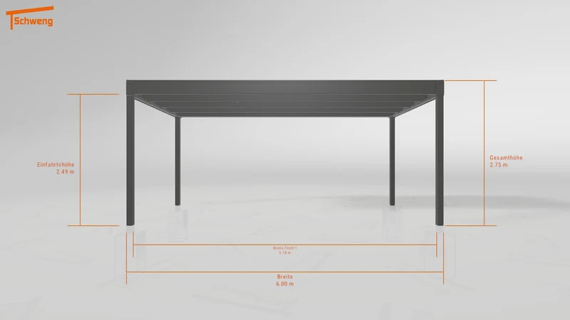 #DE Schweng Flachdachcarport C600+ (ID 85pd4x) #MTG