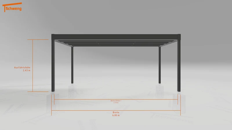 #DE Schweng Flachdachcarport C600+ (ID 85pd4x) #MTG