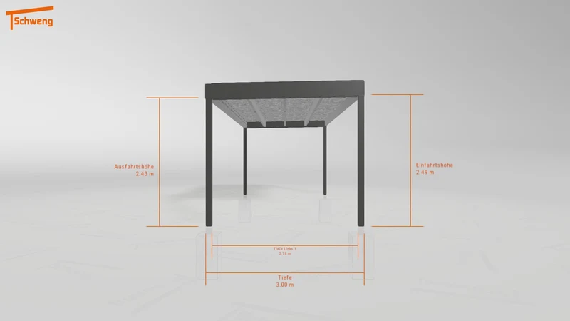#DE Schweng Flachdachcarport C600+ (ID 85pd4x) #MTG