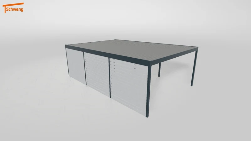 #DE Schweng Flachdachcarport C600+ (ID 33jyvy)