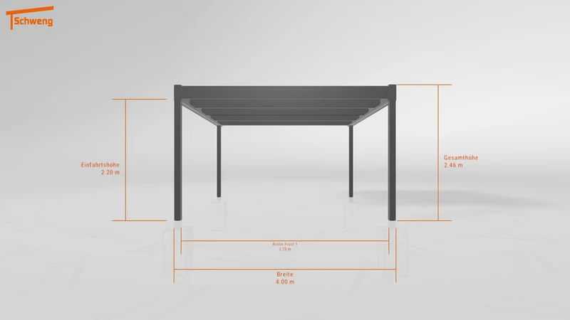#DE Schweng Flachdachcarport C600 (ID 33jyxy)
