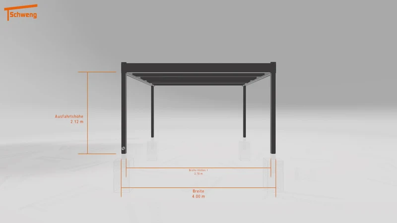 #DE Schweng Flachdachcarport C600 (ID 33jyxy)